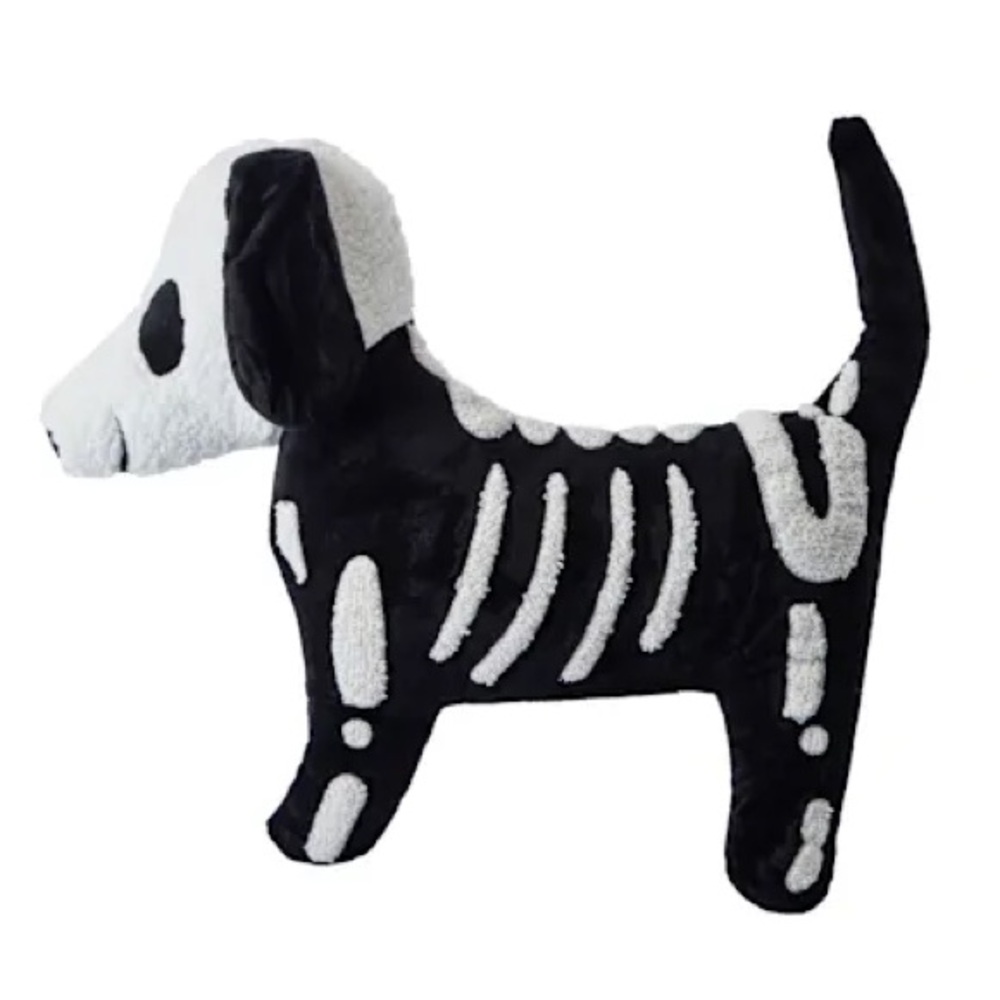 Halloween Skeleton Dog Pillow 17” X 14” NWT - Picture 3 of 3